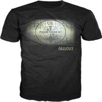 Fallout Map Mens Black T-Shirt Licensed S juoda