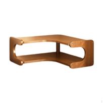 Corner Desk Organizer Shelf Countertop Wooden Storage for Bathroom 35x35x13cm