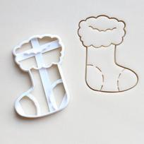 Christmas Cookie Cutter Xmas Snowflakes Santa Claus Fondant Biscuit Embossing Mold DIY Plastic Pastry Baking Mould Kitchen Tools