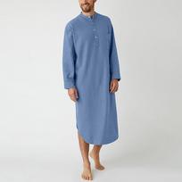 Men's Saudi Arabic Long Sleeve Robe Ramadan Muslim Dress Middle  Islamic Clothing M mėlyna