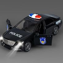 Vaikams Inercijos Sportinis Automobilis Žaislas 1:32 Modeliavimo policijos automobilio modelis su šviesomis / garso efektais Dvigubos durys Vaikams sunkvežimis Žaislai green