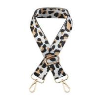 Krepšys pečių dirželis Išskirtinis užsegimas nuo rūdžių Reguliuojamo ilgio Nešiojama Leopard Print rankinė Pečių dirželio Krepšelio priedai juoda balta spalva