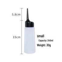 Plastic Hair Salon Dropper Bottle for Perming and Rinsing white