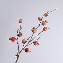 11 Fruit Artificial Pomegranate Branches Realistic Plastic Simulation Pomegranate Fruit Elegant Handmade Foam Fruits Branches rožinė