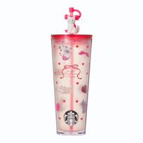 STARBUCKS Staba Valentine 2026 Cold Cup Tumbler Cat 710ml