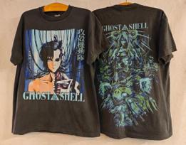 Vintage Ghost In The Shell MOTOKO 90s Anime Manga RARE Black XL T-Shirt REPRINT XL