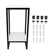 2 Tiers Flower Stand 60cm Sturdy Iron Frame Multifunctional Easy Assembly Flower Pot Shelf for juoda