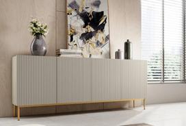 Komoda Bogart Nicole 200, smėlio spalvos