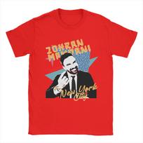 Zohran Mamdani T-Shirts Men  Humor Pure Cotton Tee Shirt Crewneck Short Sleeve T Shirts Original Clothing S