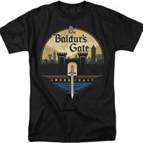 Dungeons and Dragons Baldur's Gate Unisex Adult T Shirt S juoda
