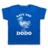 Save The Dodo Extinct Bird Funny  Parody Animal Rights Kids Childs T-Shirt 4XL