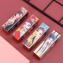 4pcs Opera China Style Empty Lipstick Tube Magnetic Button DIY Lip Balm Lipstick Container#2