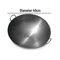 LL-CG40A 40cm Wrought Iron Double Handle Wok