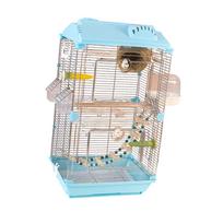 Play Bird Cage Large Parrot Cage for Parakeets Finches Small Pet Birds mėlyna