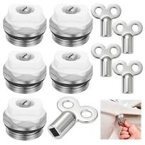 5 pcs Radiator Exhaust Valves with 5 Exhaust Keys for Manual Exhaust