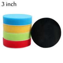 5Pcs 3/4/5/6/7  Practical Flat Auto Polish Kit Polishing Foam Buffing Sponge Car Polisher Pad 3 inch