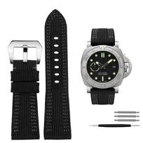 For Panerai Watch Strap Pam00984 00985 PAM111 PAM441 Stealth Nylon leather sole Bracelet Accessory 24 26mm large size  for men 26mm