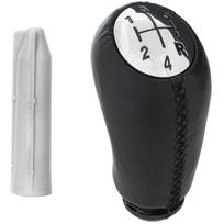 Renault Laguna II 5-SPEED gear shift knob BLACK LEATHER + CHROME + adapter / gear shift knob lever adapter 2 pcs. SET