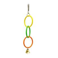 Parrot Climbing Ring Toy Bite-Resistant Plastic Swing for Cockatiels Climbing Bird Accessory for Small Medium Birds