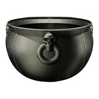 Halloween Witch Cauldron Kettle Candy Serving Bowl Plastic Large Black Cauldron Pot Bucket Decoration Trick or Treat Party Supplies S