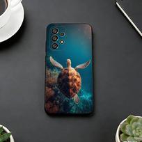 Cute Little T-Turtle Phone Case For Samsung S25,S24,S21,S22,S23,S30,Ultra,S20,Plus,Fe,Soft Silicone Black Cover Samsung S26 blue