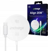 Indukcinis 25W MagSafe Qi2 įkroviklis 3mk incharge Align for Android, baltas