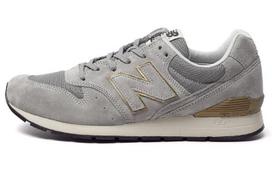 New Balance NB 996 Vintage Textile, Pigskin Low top Marathon Running Shoes Unisex Gray MRL996HA 42