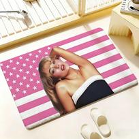 S-Sabrina Carpenter Floor Mat Bedroom Living Room Flannel Door Mat Non-Slip Home Decor 40x60cm