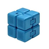 3D Printed Infinity Cube Fidget Toy Articulated Stress Relief Desk Toy Multi-Sided Weighted Cube Pocket Sensory Toy for Anxiety Relief S mėlyna