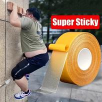 1PCS Heavy-Duty Double-Sided Tape Super Strong Adhesive with Fiberglass Mesh for Walls & Glass, Waterproof Transparent Mounting Tape (as the picture,2cm*5m) red
