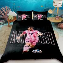 Duvet Cover Messi Bedding Set Football Star Duvet Cover Set Bedding Set King Queen Double Twin Size Comforter Cover Set EU Single 135x200cm