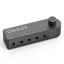Cubilux Bidirectional Audio Mini Jack Speaker Headphone 4 Input 1 or 4 Output 1 Input Stereo Switching Hub 4-Way 3.5mm Switcher, 4-Port Selector,