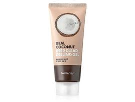 Veido šveitiklis su kokosų ekstraktu FarmStay Real Coconut Deep Clear Peeling Gel, 100 ml