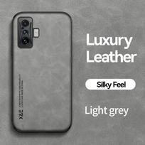 Skirta Xiaomi POCO F4 GT dėklas Odinis Automobilinis Magnetinis Laikiklis Telefonų Dėklai Skirta Poco Poko Pocco Little F4GT F 4 GT Minkštas Rėmelis Galinis Dangtelis For Poco F4 GT šviesiai pilka spalva