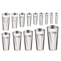 14Pieces Stainless Steel Caulking Nozzle Set, Sealant Tip for Various Sizes Cartridges Dispensing Tip, Comfortable Grip 1