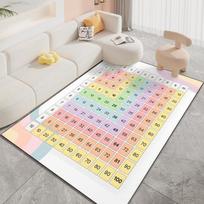 1PC Tabel Perkalian Print Carpet for Living Room Bedroom Bedside Floor Mat Cloakroom Child Playing Mat Area Rug Luxury Gift 40x60cm (16x24in)