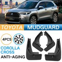 For Toyota Corolla Cross  Mud Flaps Auto Splash Guard Mudguards MudFlaps Front Rear Fender Anti-splash Guards Front wheel 2pcs gray