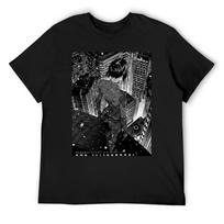 Ghost in the Shell T-Shirt for a boy oversized cute tops black t-shirts for men S juoda