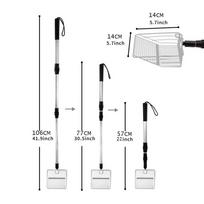 Chicken Coop Rake Stretchable Chicken Poop Litter Shovel Metal Chicken Manure Scoop For Separating Poop And Debris From Sand
