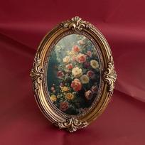 European Relief Sculpture Resin Photo Frame Platform Decoration Wall Mounted Photo Frame Can  Placed or Hung Picture Frame Home
