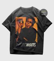 Tom Waits T-Shirt - Vintage Music Tee - Young Tom Waits Smoking Tee Rare Design S
