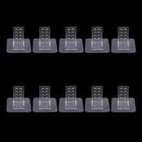 10pcs Shelf Support Pegs, Self Adhesive Clips For Cabinet Book Shelves Closet Brackets Clapboard Layer Closet Cabinet Helper