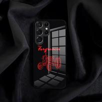 Massey Ferguson telefono dėklas Samsung S26 S25 Edge S24 S23 S22 S21 S20 Ultra Plus FE Stiklinis dangtelis Galaxy S24 FE black