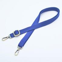 20mm Wide Canvas Bag Accessories Shoulder Strap Thickened Adjustable High Quality Bronze Buckle Shoulder Bag Strap Wholesale 122cm karališkos mėlynos spalvos