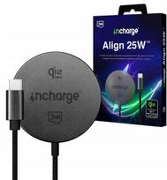 Indukcinis 25W MagSafe Qi2 įkroviklis 3mk incharge Align for Android, juodas