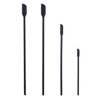 4Pcs/Set Heat-resistant Mini Silicone Spatula Set Safe Easy To Clean Cosmetic Jar Scraper Long Handle Reusable