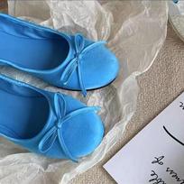 Ballet Flats Shoes Woman's Sandals Bow Loafers Shoes Women Summer 2025 New Elegant Fashion Sneakers Casual Sandalias De Mujer 35
