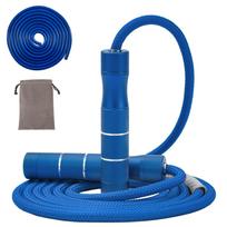 Heavy Weighted Jump Rope with Non-Slip Handle, 9mm Thick, Customizable Colors & Logo, Fitness Essential. mėlyna