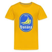 I'm a Banana Fruit Sticker Lazy Halloween Costume Shirt Kids' Premium T-Shirt S
