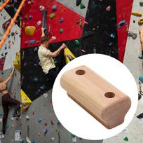 Wall Climbing Hold,Fingerboard Exercise Fitness Wooden Grip Hangboard for Gymnastics Rock black